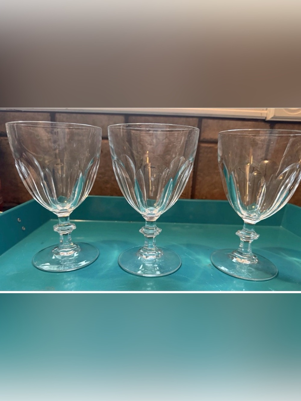 3- Cristal D'Arques-Durand
Rambouillet 5-7/8" Water Goblets
Glasses Excellent